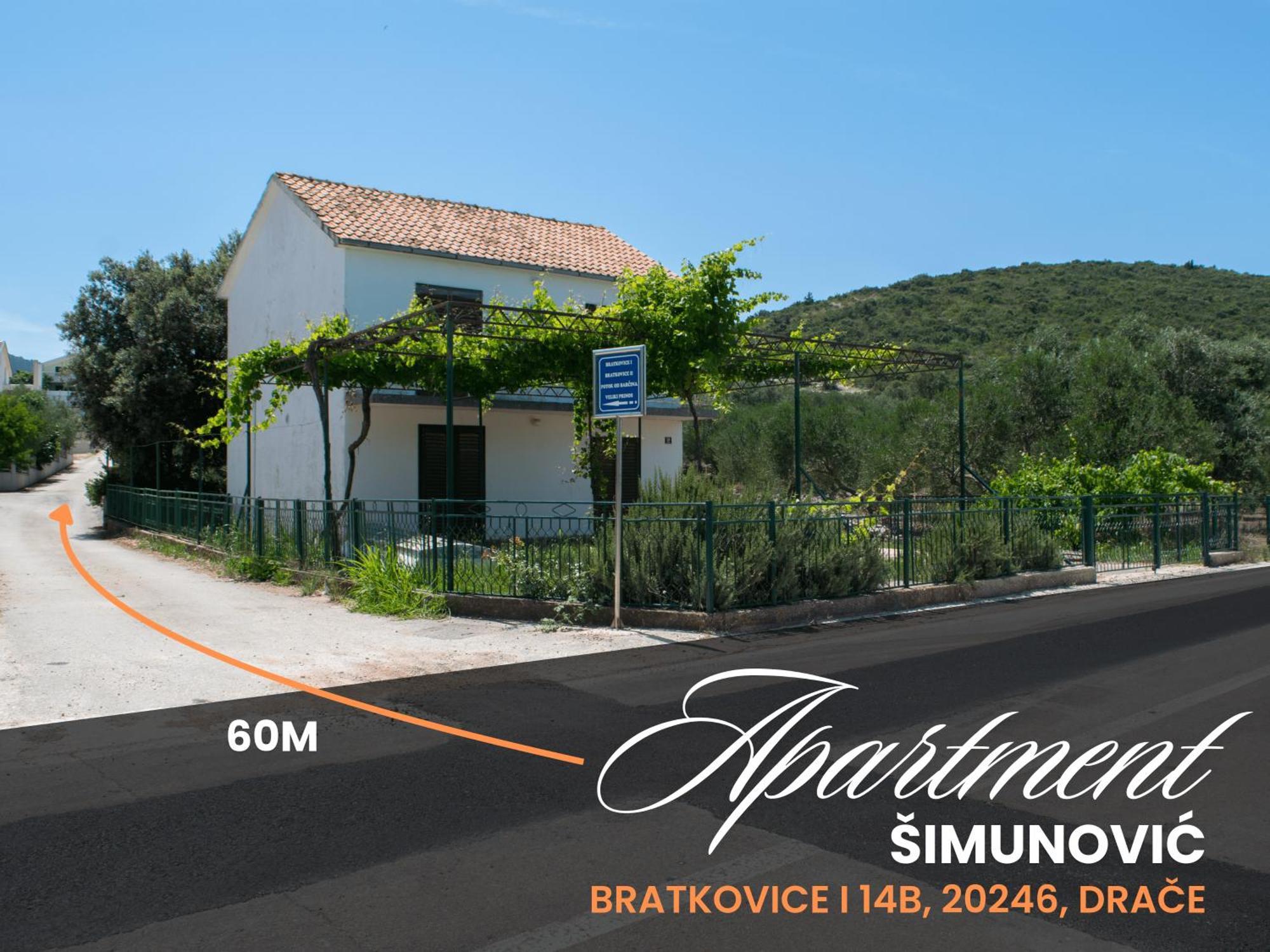 Apartment Simunovic Drače Eksteriør billede
